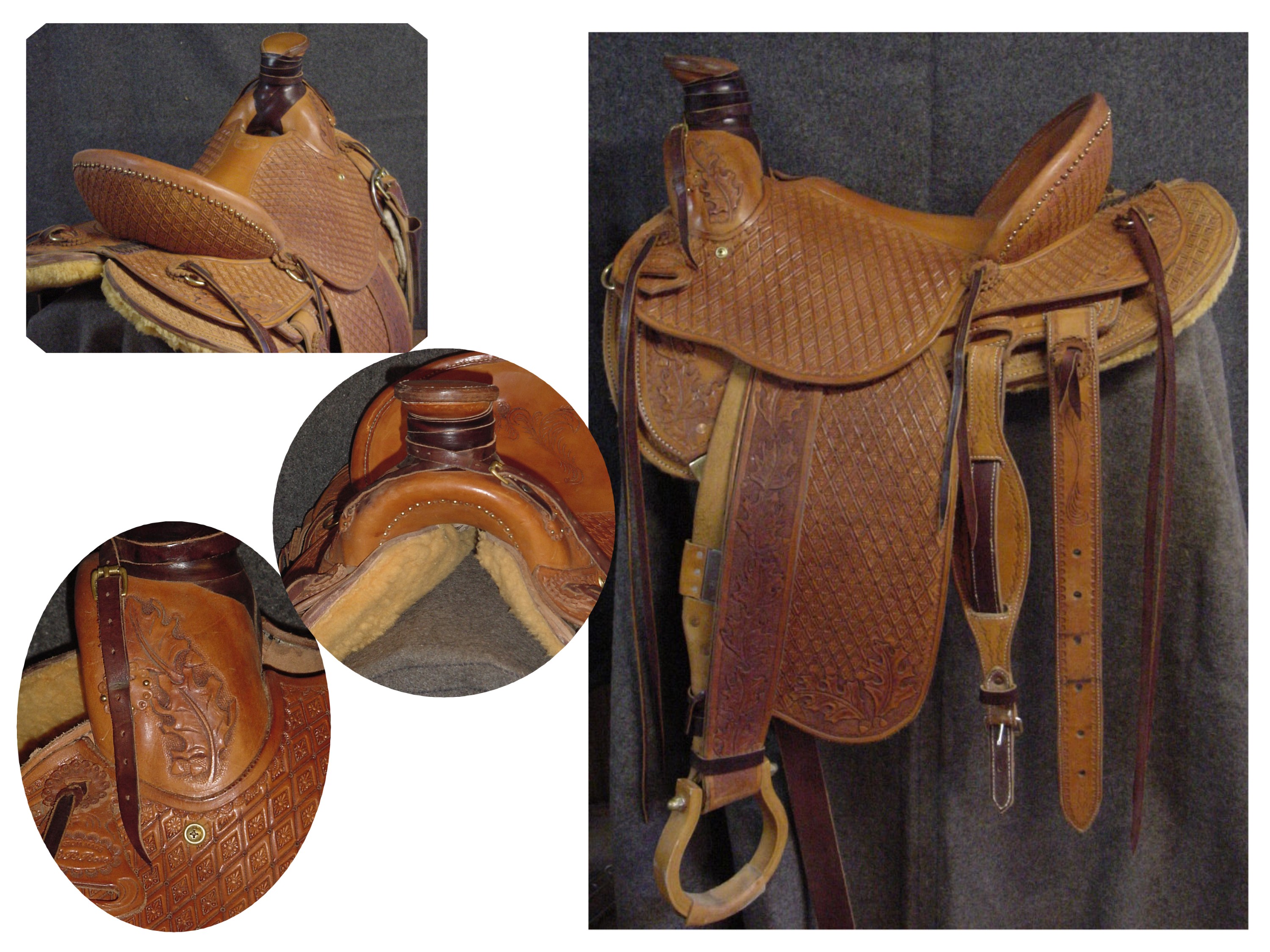 used saddle, dimond stamp, #4 horn    $2095.00